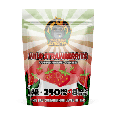 Buy Golden Monkey Extracts – Wild Strawberries 240MG THC at MMJ Express Online Shop