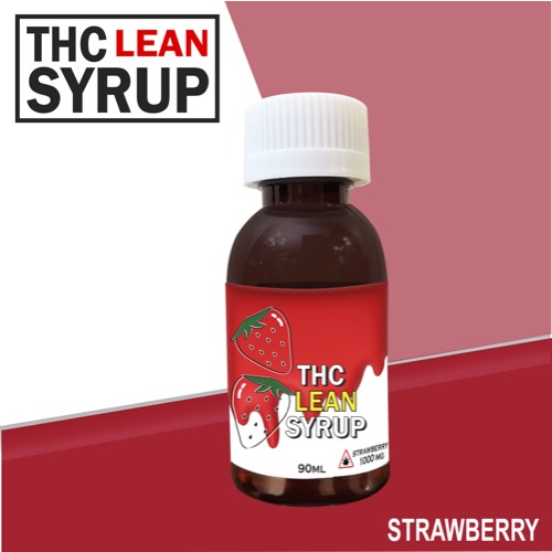 Buy THC Lean Syrup – Strawberry 1000MG THC at MMJ Express Online Shop