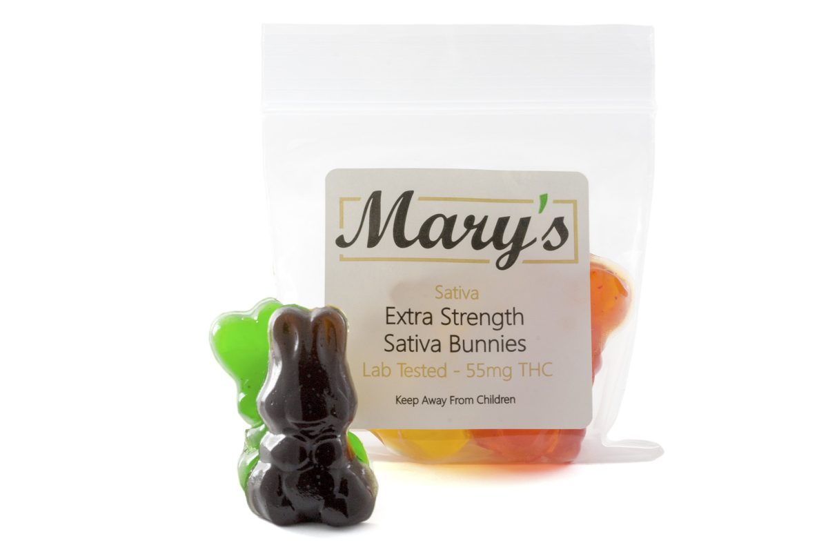 Marys Edibles Sativa Gummies Extra Strength 55MG