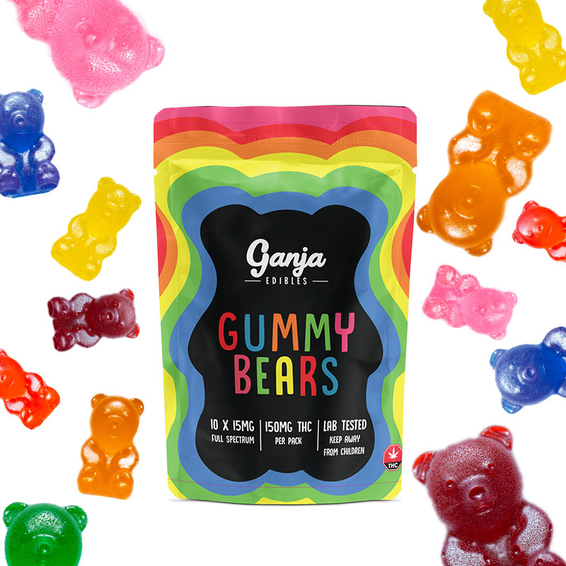 Buy Ganja Edibles - Gummy Bears Cola at MMJ Express Online Shop