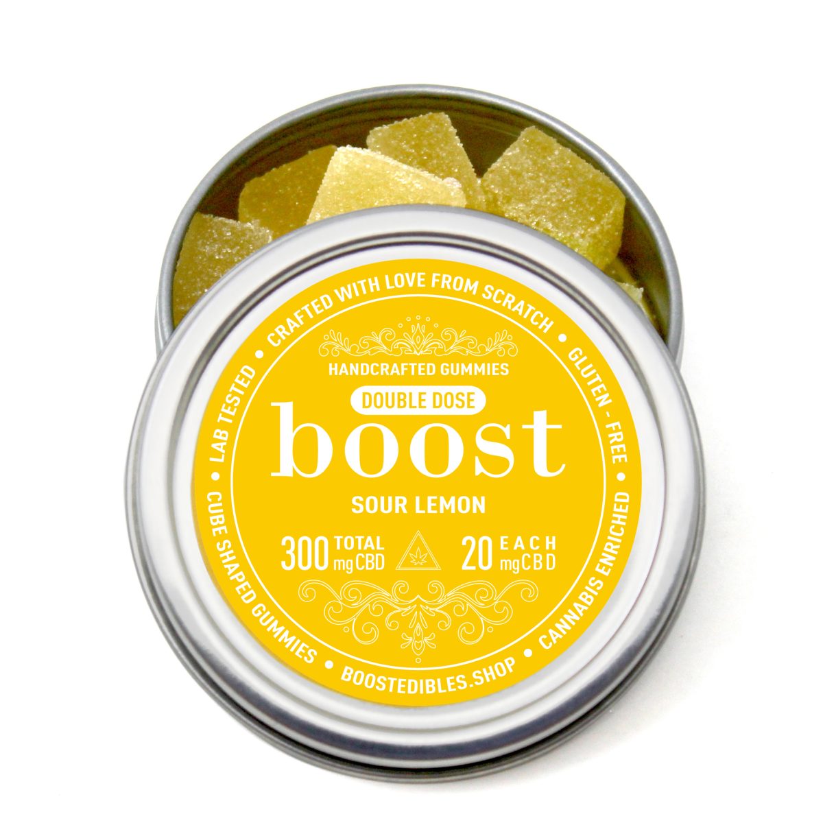 Buy Boost Edibles CBD Sour Lemon Gummies  at MMJ Express Online Shop