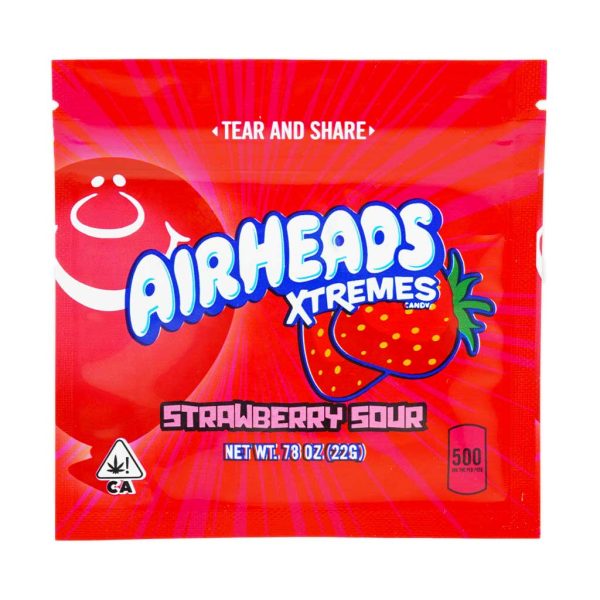 Buy Airhead Extremes Strawberry Sours 500MG THC at MMJ Express Online Shop