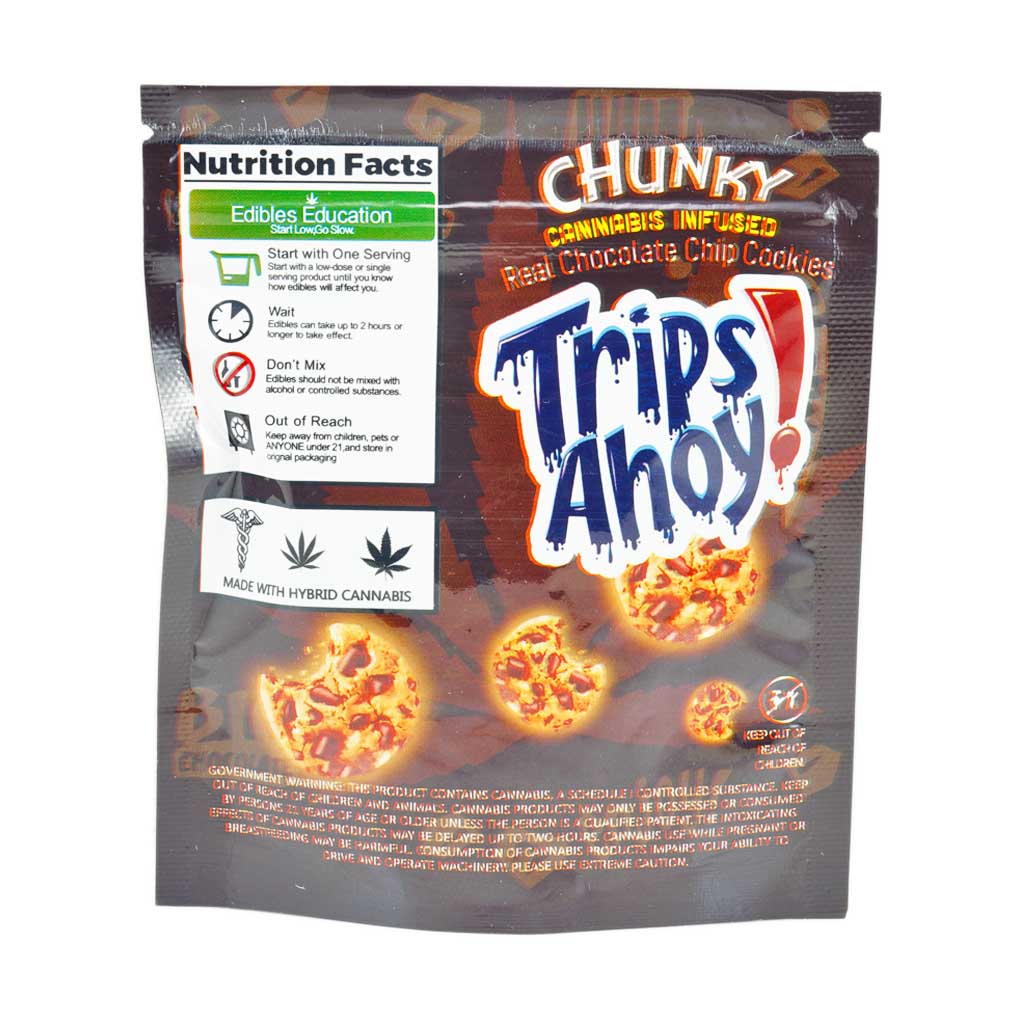 Buy Trips Ahoy Chunky Chocolate Chip Cookies 500mg THC at MMJ Express Online Shop