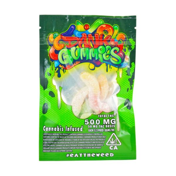 Buy Dank Gummy Worms - 500MG THC at MMJ Express Online Shop