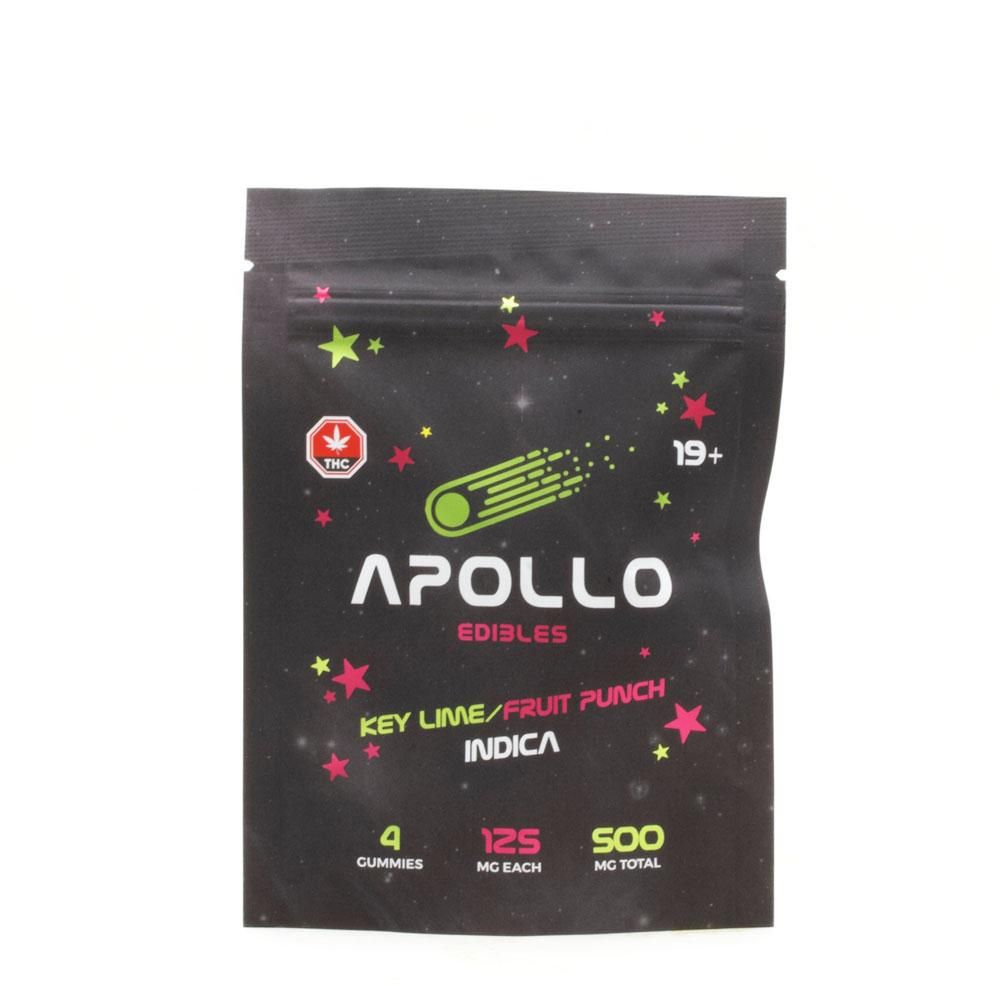 Buy Apollo Edibles - Key Lime/Fruit Punch Shooting Stars 500mg THC Indica at MMJ Express Online Retailer