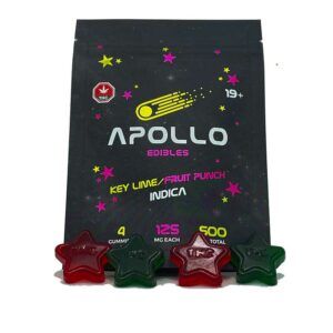 Buy Apollo Edibles - Key Lime/Fruit Punch Shooting Stars 300mg THC Indica at MMJ Express Online Retailer