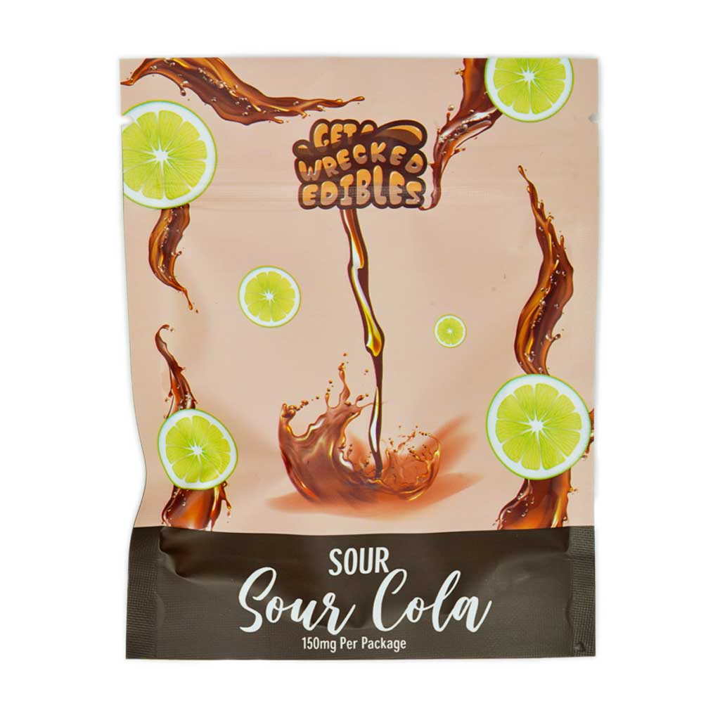 Buy Get Wrecked Edibles - Sour Cola Gummies 150mg THC at MMJ Express Online Shop
