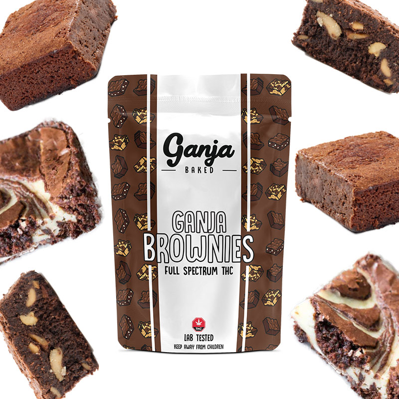 Buy Ganja Edibles - Marble Brownie 1x 600mg at MMJ Express Online Shop