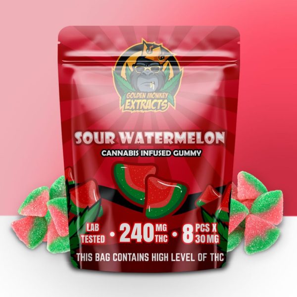 Buy Golden Monkey Extracts - Sour Watermelon 240mg THC at MMJ Express Online Shop