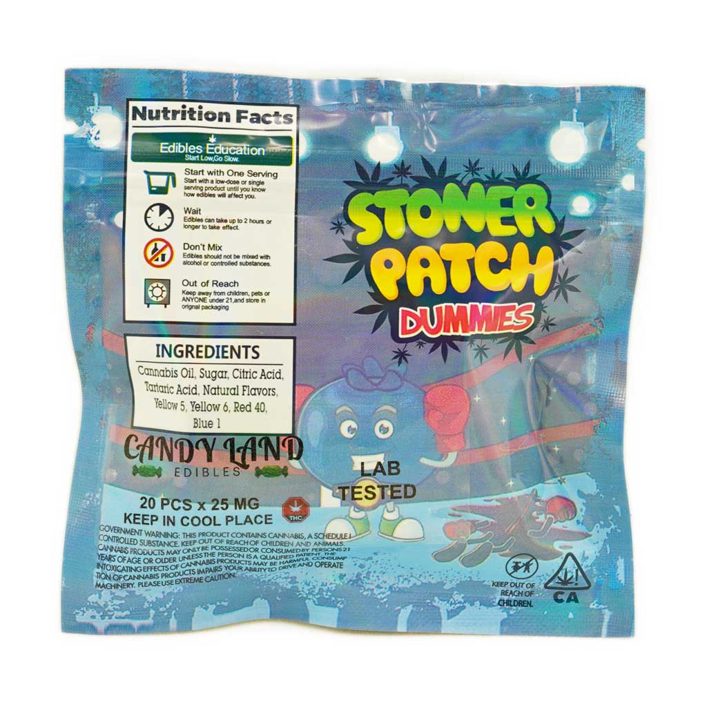 Buy Stoner Patch Dummies Blueberry Flavour 500MG at MMJ Express Online Shop