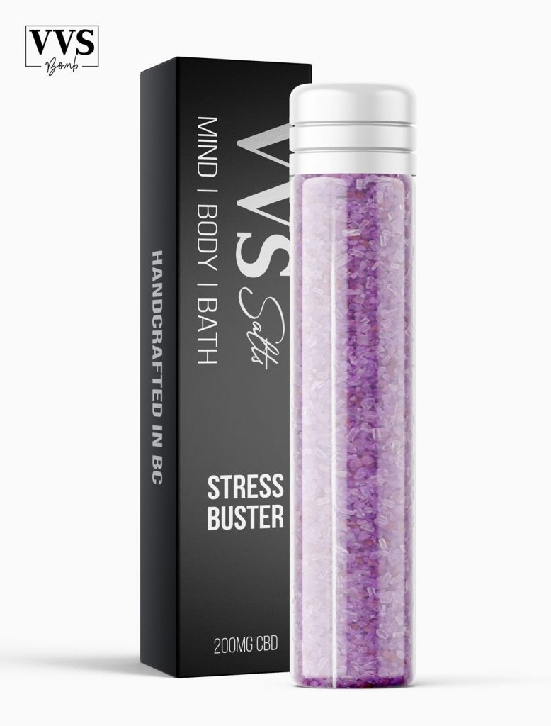 Buy VVS Bath Salts - Stress Buster 200MG CBD at MMJ Express Online Shop