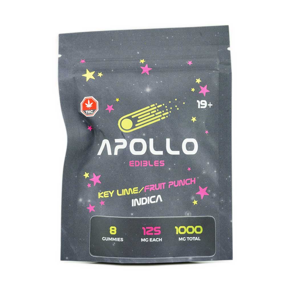 Buy Apollo Edibles - Key Lime/Fruit Punch Shooting Stars 1000mg THC Indica at MMJ Express Online Retailer