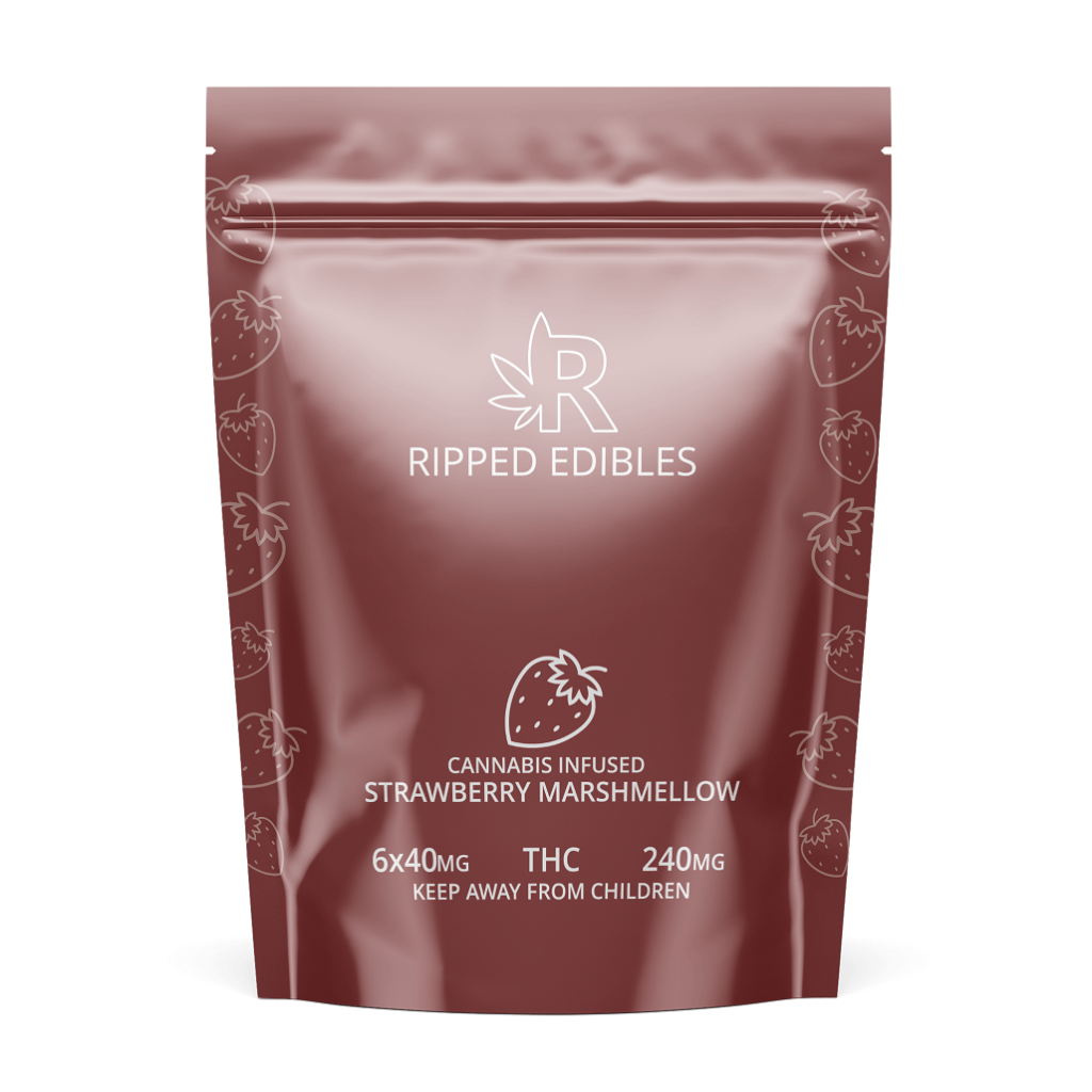 Buy Ripped Edibles - Strawberry Marshmellow 240mg THC THC at MMJ Express Online Shop