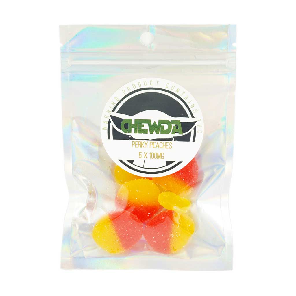 Buy Chewda Gummies - Perky Peaches CBD at MMJ Express Online Shop