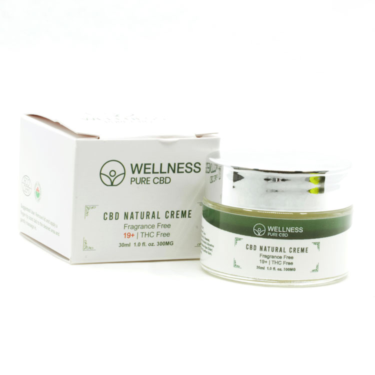 Buy Wellness - Pure CBD Natural Creme 300MG at MMJ Express Online Shop