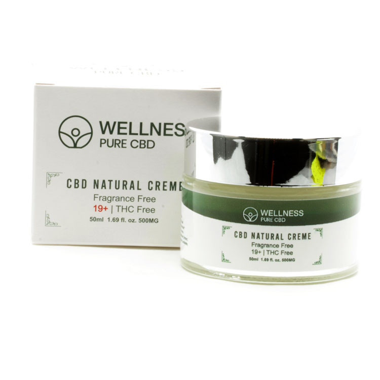 Buy Wellness Pure CBD Natural Creme 500MG at MMJ Express Online Shop