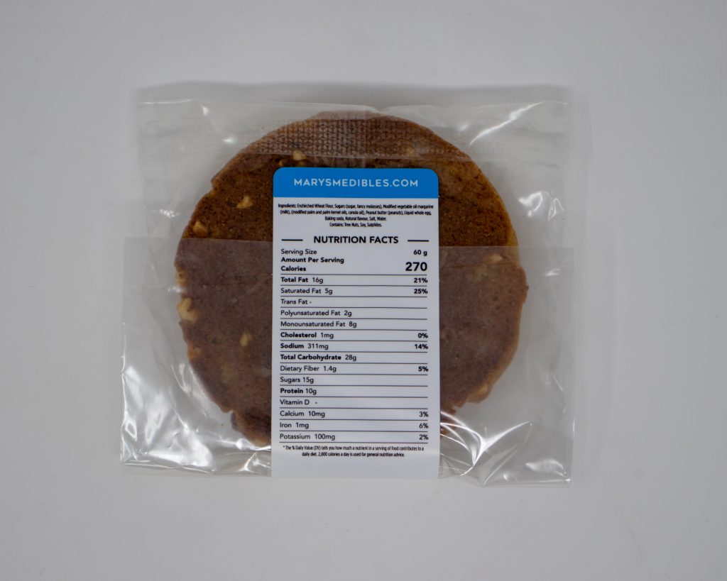 Buy Mary's Medibles - Peanut Butter Cookies 150MG Indica at MMJ Express Online Shop