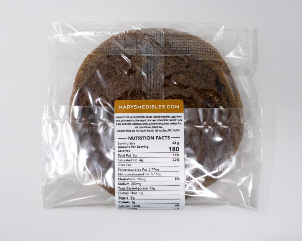 Buy Mary's Medibles - Plant Based Chocolate Chip 150MG Sativa at MMJ Express Online Shop