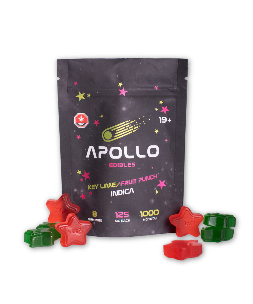Buy Apollo Key Lime/Fruit Punch Shooting Star Gummies 1000MG THC (INDCA) at MMJ Express Online Shop