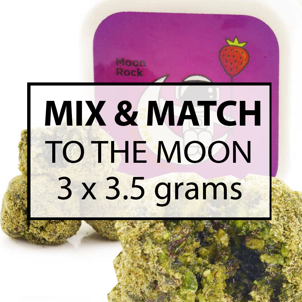 Buy Mix and Match - To The Moon - Moon Rocks 3x 3.5G at MMJ Express Online Shop
