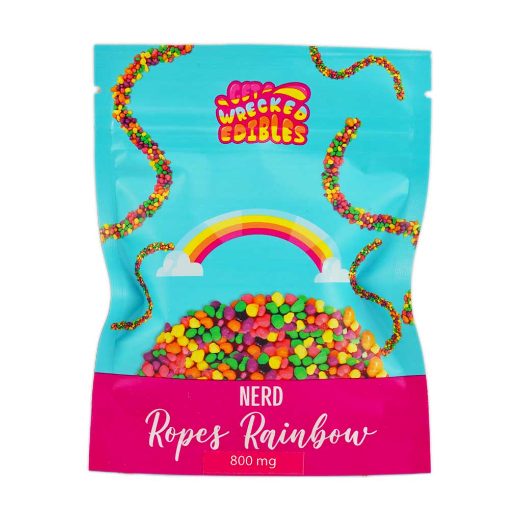 Buy Get Wrecked Edibles - Nerd Ropes Rainbow 800MG THC at MMJ Express Online Shop