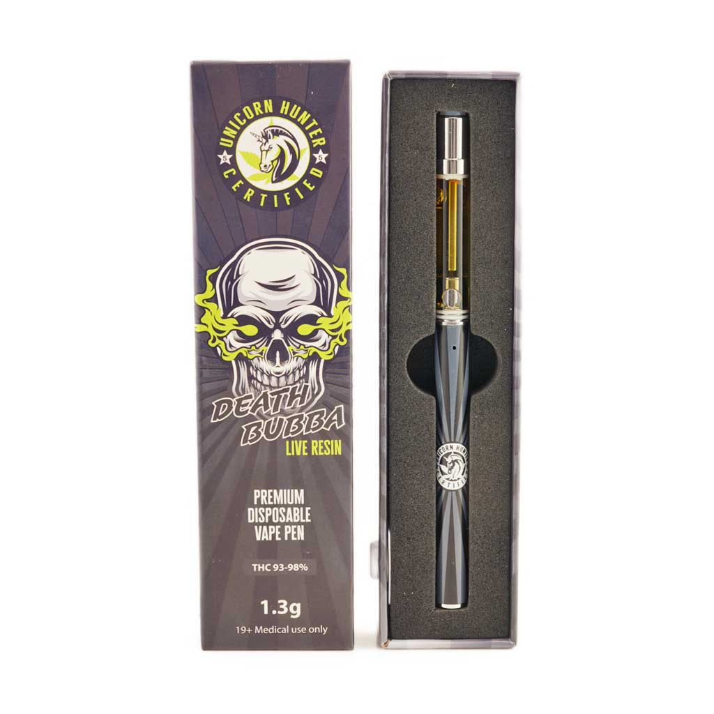 Buy Unicorn Hunter Concentrates - Death Bubba Live Resin Disposable Pen at MMJ Express Online Shop