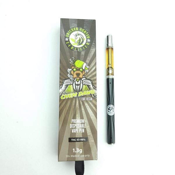 Buy Unicorn Hunter Concentrates - Chemdawg Live Resin Disposable Pen at MMJ Express Online Shop