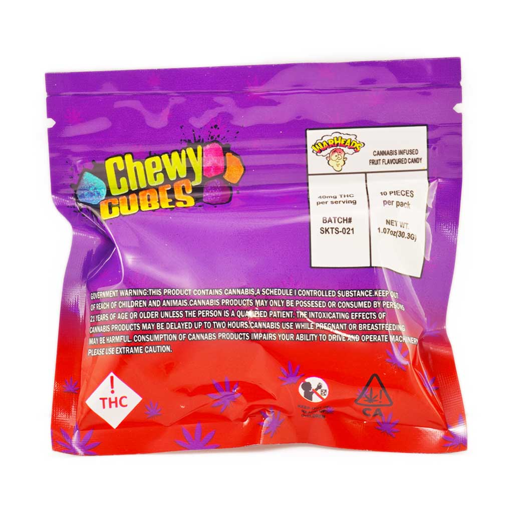 Buy War Heads - Assorted Chewy Cubes 400MG THC at MMJ Online Shop