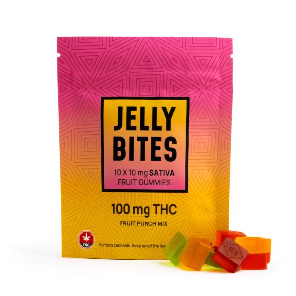 Buy Jelly Bites - Fruit Punch 100MG (Sativa) at MMJ Express Online Shop
