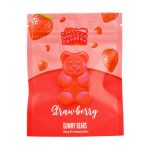 Strawberry gummy bears from Get Wrecked Edibles. Weed gummies online Canada. Mail order marijuana for edibles online.