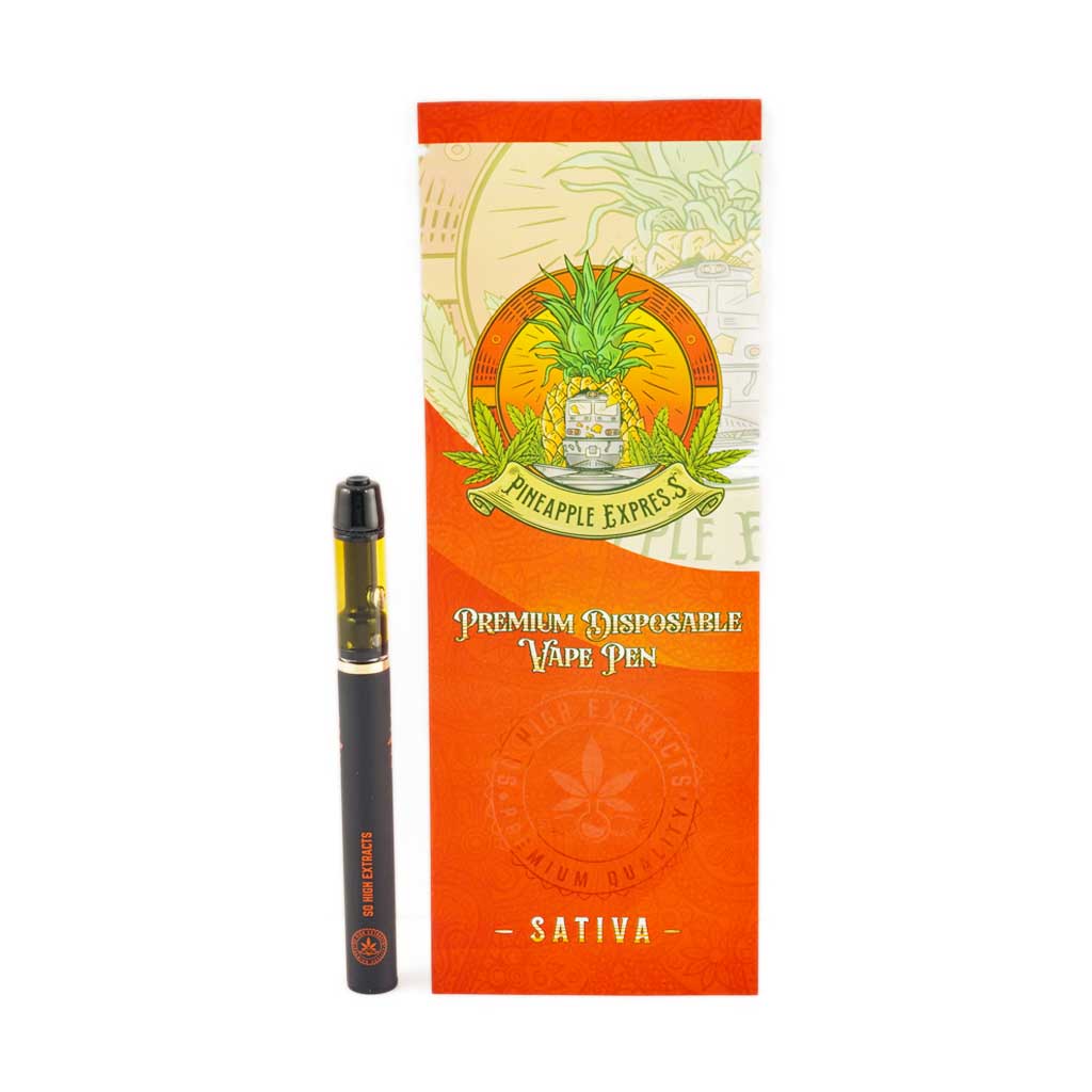Buy So High Extracts Disposable Pen 1ML - Pineapple Express (SATIVA) at MMJ Express Online Store