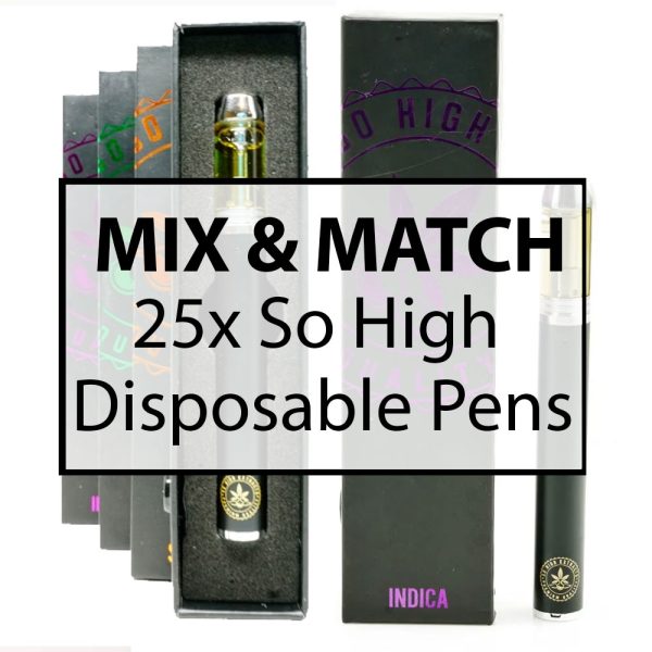 Buy So High Extracts - Disposable Vape Pen Mix and Match : 25 at MMJ Express Online Shop