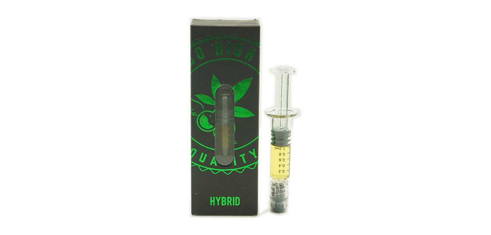 THC distillate syringe from So High Premium Sunset Sherbert at MMJ Express dispensary to buy cannabis concentrates online Canada.