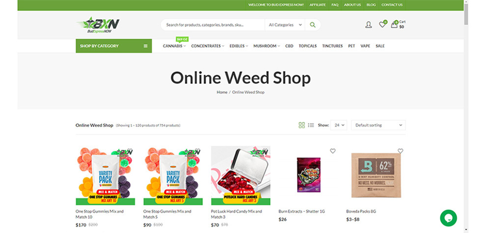 Home page of weed dispensary Bud Express Now. edibles. medibles. weed brownies. edibles weed. 