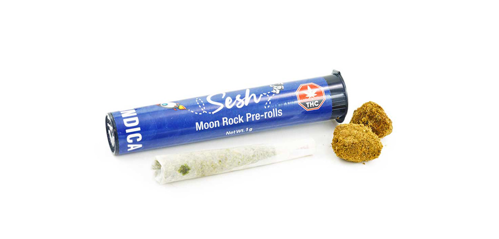 Moon Rock Preroll Joints from Sesh at MMJ Express dispensary to buy weed online Canada. weed dispensary for cheapweed online in Canada. 