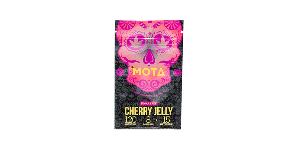 Cherry Jelly Mota gummies from MMJ Express online weed dispensary Canada. order edibles online. weed gummies.