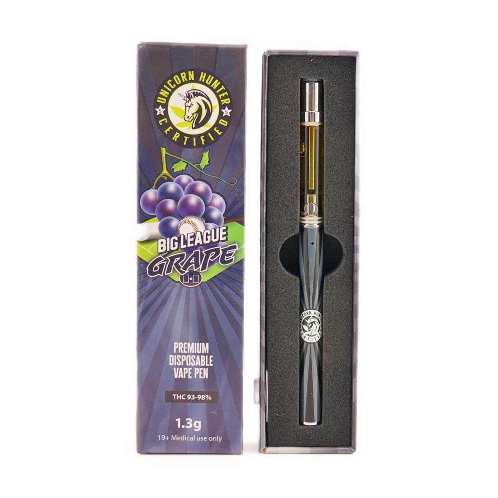 Buy Unicorn Hunter Concentrates - Big League Grape Live Resin Disposable Pen at MMJ Express Online Shop