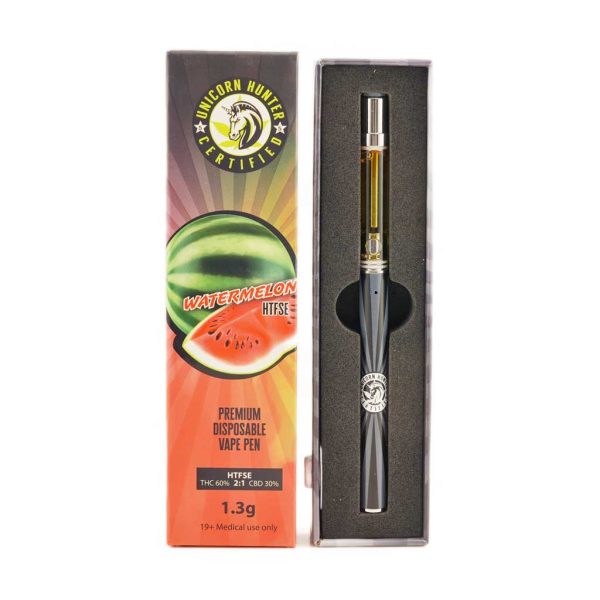 Buy Unicorn Hunter Concentrates - Watermelon HTFSE Disposable Pen at MMJ Express Online Shop