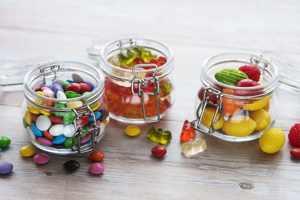 Cannabis edibles in glass jars for sale online at MMJ Express online weed dispensary and mail order marijuana weed store. Buy weed online Canada.