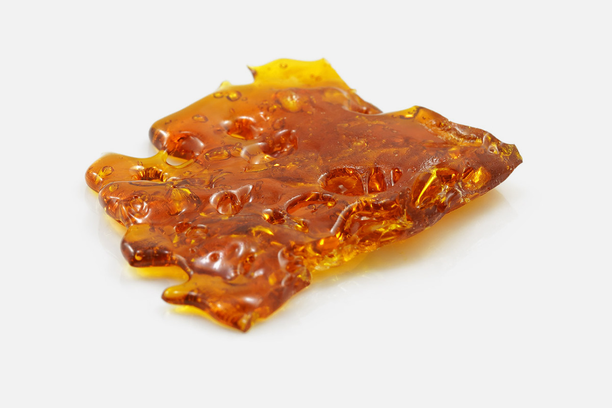 dark cannabis shatter weed THC concentrate dab drug from a Canadian online dispensary weed store.