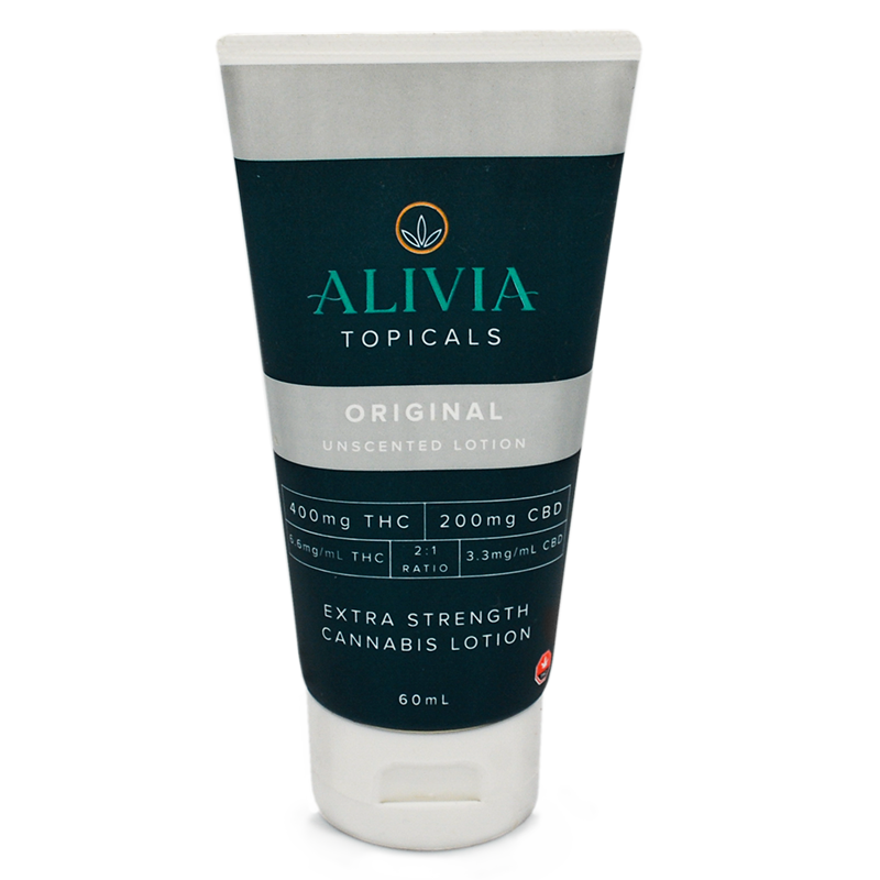 Buy ALIVIA Topicals – Original Soothing Lotion Unscented 2:1 THC/CBD 60ML at MMJ Express Online Shop