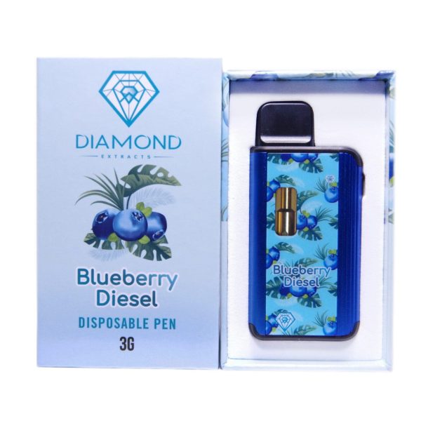 Buy Diamond Concentrates – Blueberry Diesel Disposable Pen 3G (INDICA) at MMJ Express Online Shop