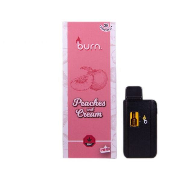 Buy Burn Extracts – Peaches & Cream 3ML Mega Sized Disposable Pen (Sativa) at MMJ Express Online Shop