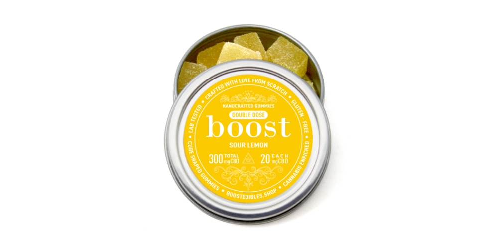 If you have a sweet tooth and you prefer something to munch on, then these Boost Edibles Sour Lemon Gummies 300MG CBD are a yummy option for you. 
