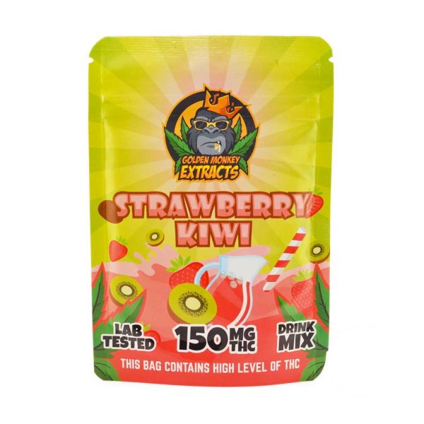 Buy Golden Monkey Extracts – Strawberry Kiwi Drink Mix 150MG THC at MMJ Express Online Shop