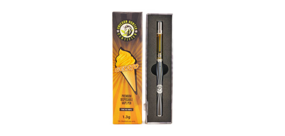 If you’re looking for a convenient way to enjoy 95% THC in 1.3 grams of the finest Gelato THC distillate - grab this opportunity to buy your Gelato Live Resin disposable pen now. 