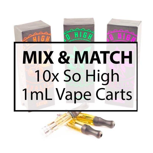 Buy So High Extracts - Vape Cart 1ML Mix and Match : 10 at MMJ Express Online Shop