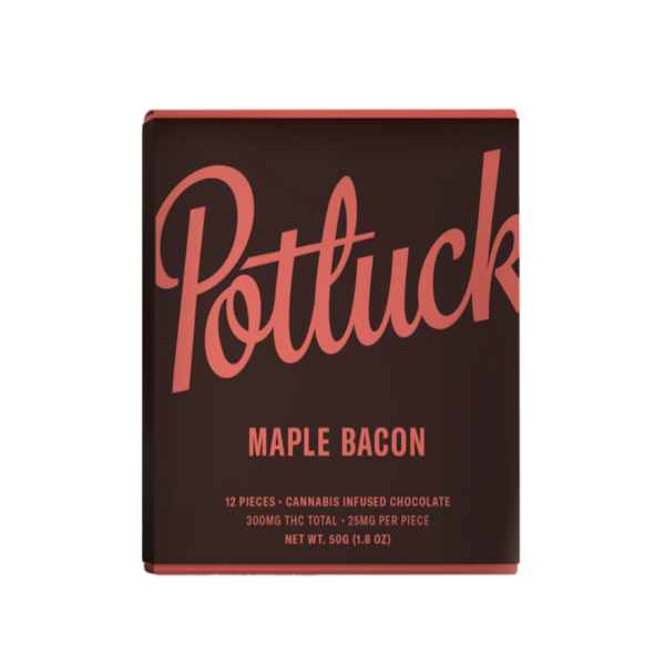 Buy Potluck Chocolate - Maple Bacon 300MG THC as MMJ Express Online Shop