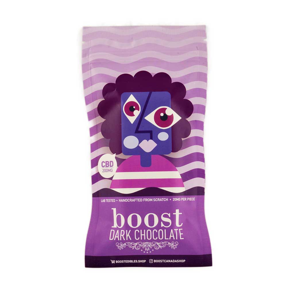 Buy Boost Edibles Dark Chocolate Bar - 200MG CBD at MMJ Express Online Shop