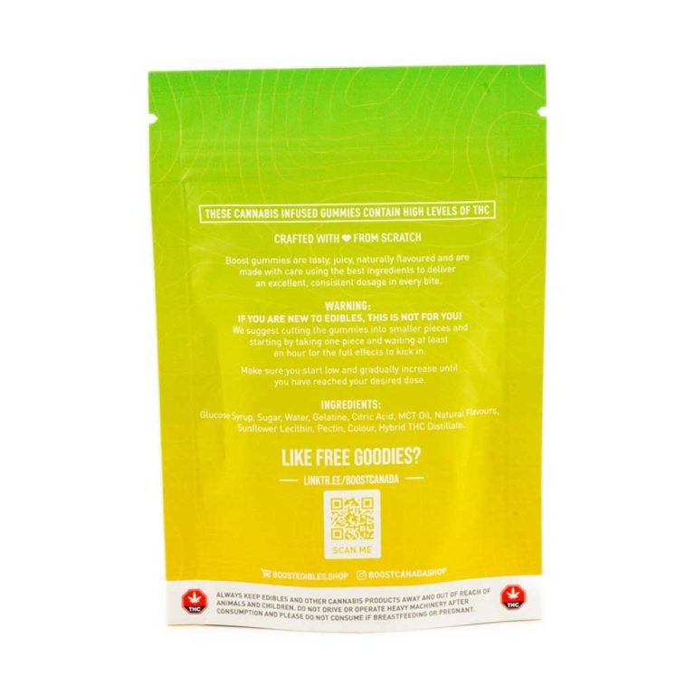 Buy Boost Edibles High Dose Pineapple Chili 1000MG THC Gummies Online